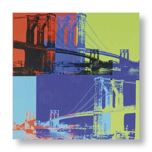 出荷区分C】アンディ・ウォーホル：ブルックリン・ブリッジ Andy Warhol: Brooklyn Bridge, 1983 (orange,  blue, lime) アートポスター /【Buyee】 Buyee - Japanese Proxy Service | Buy from  Japan!