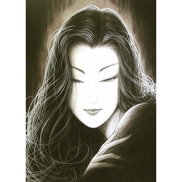 鶴田一郎『シャイニングエンジェル』複製画【絵画額付新品版画