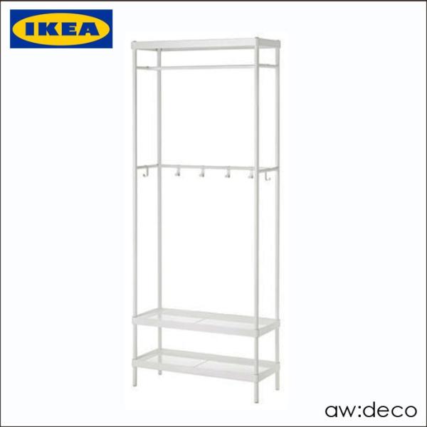 【あさりさん専用】IKEA アルゴート ハンガーラック（4個セット） OMAR オマル シェルフユニット ハンガーレール付き, 亜鉛メッキ