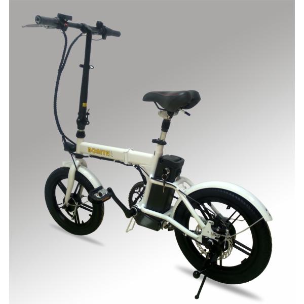 フル電動自転車BONITA16-PLUS 36V 電池軽量折りたたみ 白色