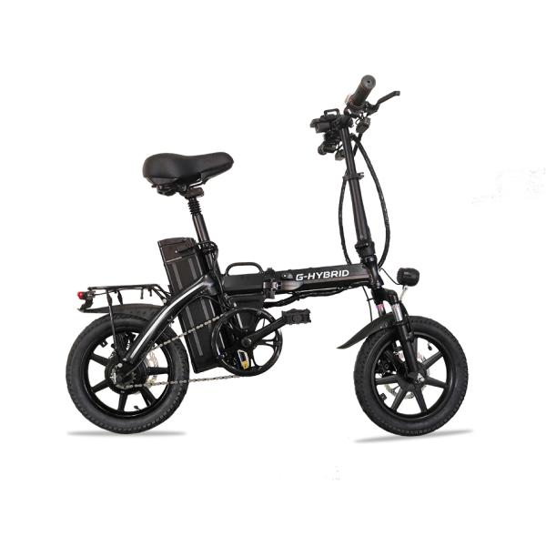 電動自転車 14インチ 折りたたみ モペット 電動自転車 モペット版 ペダル付 SMART-14 フルアルミフレーム 48V