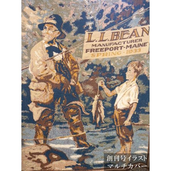 希少品・レア【L.L.BEAN/エルエルビーン】創刊号表紙イラスト マルチカバー(アンティーク/ラグマット/ソファーカバー/アウトドア/ヴィンテージ/ タペストリー) /【Buyee】 Buyee - Japanese Proxy Service | Buy from Japan!