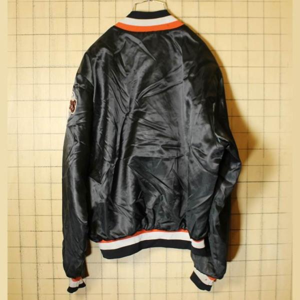 ヴィンテージスタジャン　90'sMLB　サンフランシスコジャイアン　サイズL 80s 90s USA製 SwingStar MLB ナイロンスタジャン ブラック