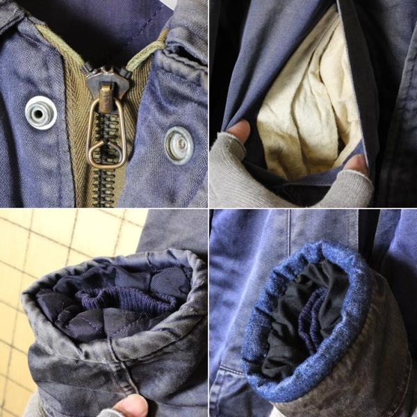USA製 ビンテージ 50s-60s 古着 ギャバ ワーク 中綿 ジャケット メンズ 