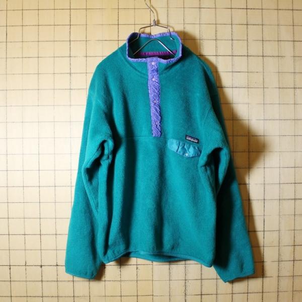 USA製 90s 古着 patagonia パタゴニア スナップT ハーフジップ フリースジャケット メンズL エメラルドグリーン /【Buyee】  Buyee - Japanese Proxy Service | Buy from Japan!