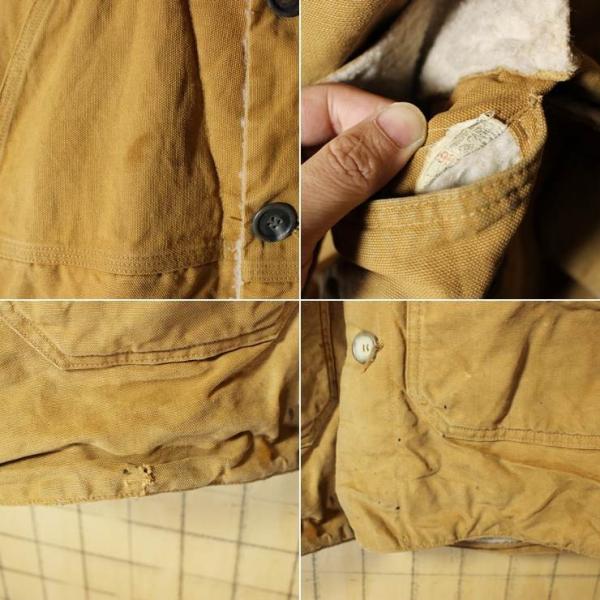 60s-70s USA製 Carhartt カーハート 古着 ブラウン ダックジャケット