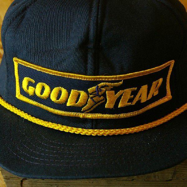 Swingster 古着USA製ネイビーゴールドGOODYEARグッドイヤーロゴ