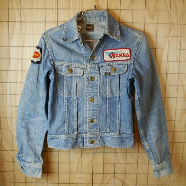 Lee RIDERS ベルギー製70sビンテージ古着モータ系 HONDA BSA ワッペン 
