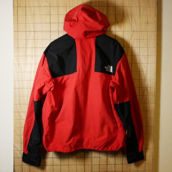 THE NORTH FACE USA製90s古着レッド×ブラックMOUNTAIN RAINTEX JACKET