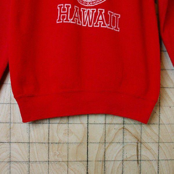 ビンテージ アメリカ古着UNIVERSITY HAWAII ハワイ大学 レッド 赤