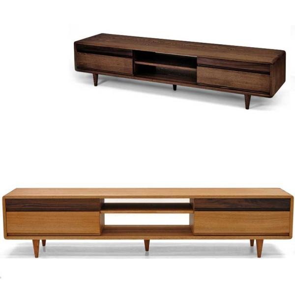 テレビ台TVボードAVボードタモ無垢材180 テレビボード角丸型北欧モダン