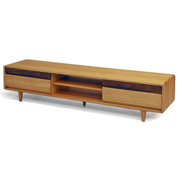 テレビ台 TVボード AVボード タモ無垢材 180 テレビボード 角丸型 北欧