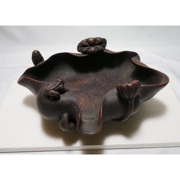 備前焼水盤 備前焼 水盤 華道 花器 華道用 水盤花器 - 花器・華道具