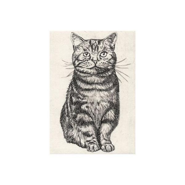 依頼者優先購入作品1 猫の額付き銅版画　センチメンタル猫 依頼者優先購入作品1 猫の額付き銅版画 センチメンタル猫 （vfe