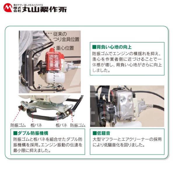 丸山製作所 草刈り機 元気印 背負式刈払機 GKBS2702 26ccクラス /【Buyee】