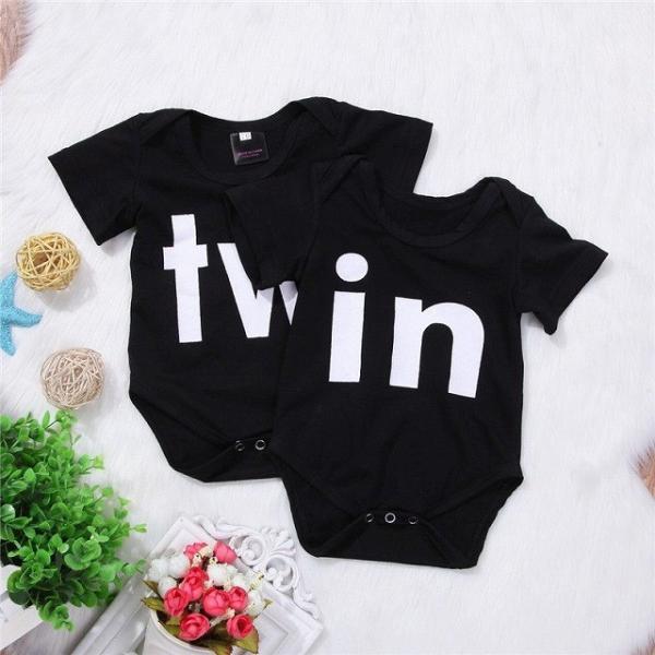 Sale】ベビー服 2枚セット ロンパース 双子用 赤ちゃん