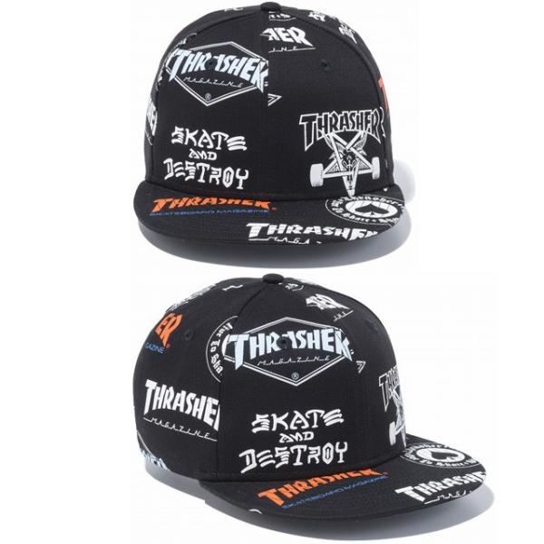 ニューエラ キッズ NEWERA KIDS 9FIFTY THRASHER ALLOVER CAP スナップ