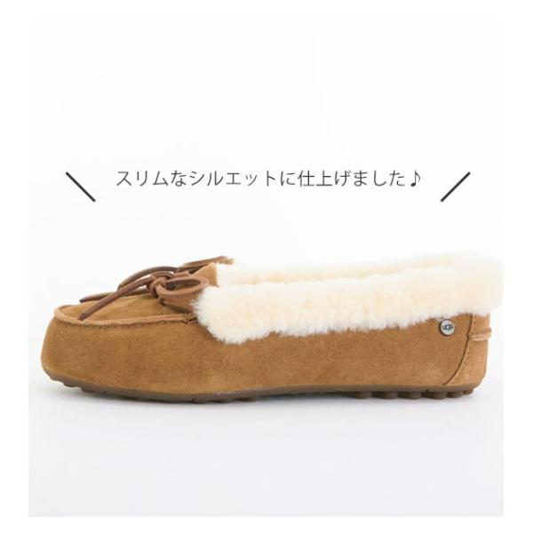 UGG モカシン レディース アグ ソラーナ スリッポン リボン 本革 羊革