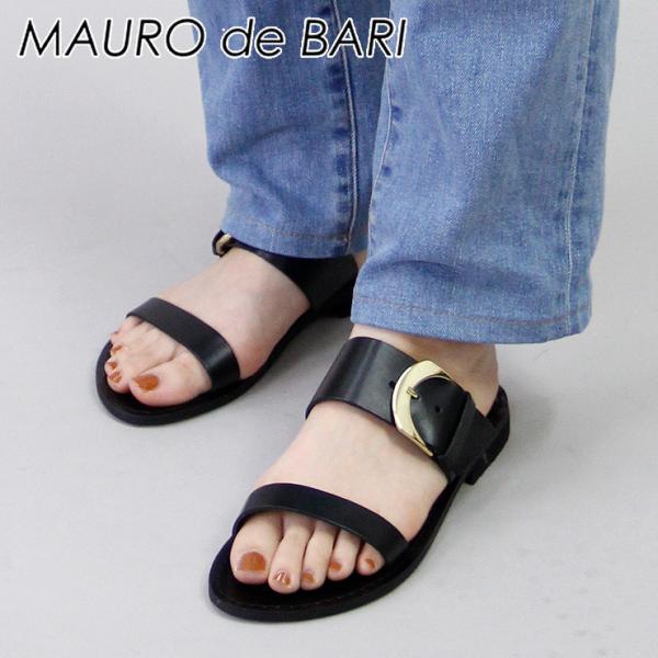 正規品 マウロデバーリ MAURO de BARI サンダル フラット バックル