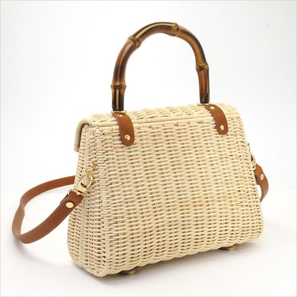 美品 トマーソカンダリア カゴバッグ ラタン バンブー 2way ショルダー 美品 トマーソカンダリア カゴバッグ ラタン バンブー 2way