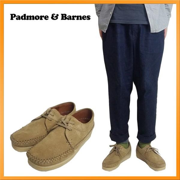 Padmore&Barnes パドモア＆バーンズWILLOW モカシンスエードシューズ