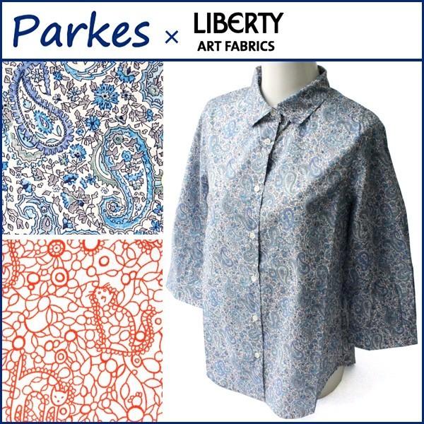 Parkes(パークス) リバティ柄シャツブラウス LIBERTY PH1522044 M 