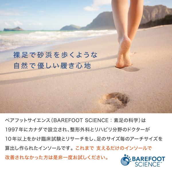 BAREFOOT SCIENCE 7段階3/4タイプ インソール 中敷き 【公式通販】