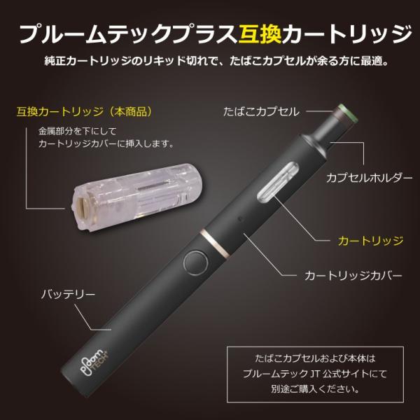 プルームテックプラス 互換カートリッジ Ploom TECH + 無味無臭 無香料