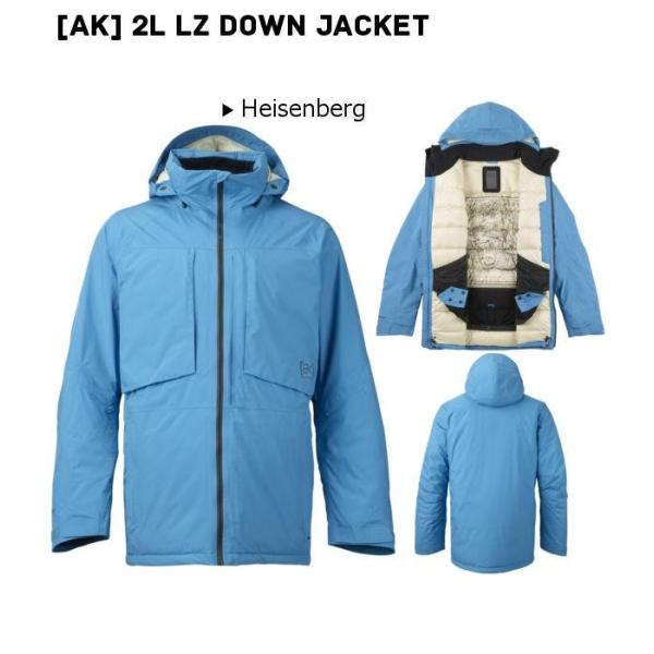 バートンak LZ ダウン 2L ゴアテックス ジャケット スノボ 青 BURTONが