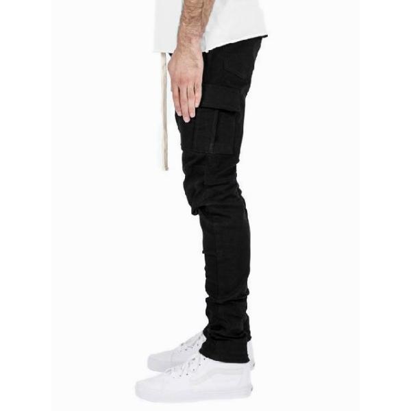 mnml ZIP CARGO DRAWCORD PANTS / BLACK mnml ZIP CARGO DRAWCORD