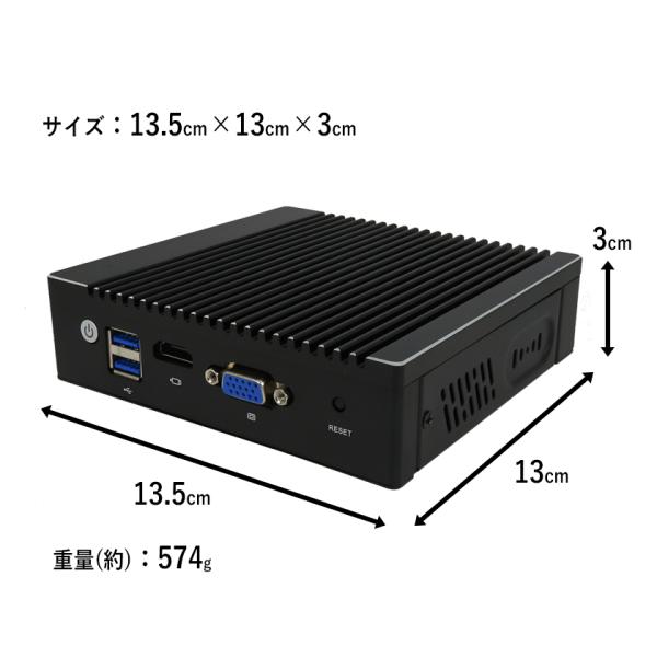 ファンレスミニpc ミニpc デスクトップパソコン 新品 ミニパソコン OS 