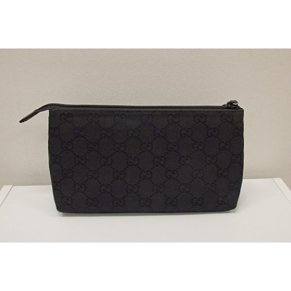 グッチ GUCCI ポーチ 小物入れ GG ジャガード ブラック 115238