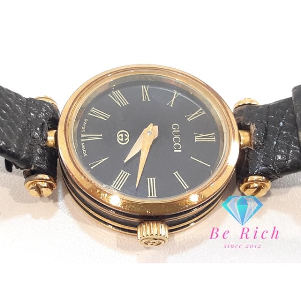 グッチ GUCCI レディース 腕時計 2040L シェリー ウェブ 黒 ブラック