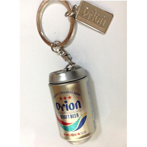 キーホルダー オリオンビール歴代缶 シャンパンゴールド Orion beer