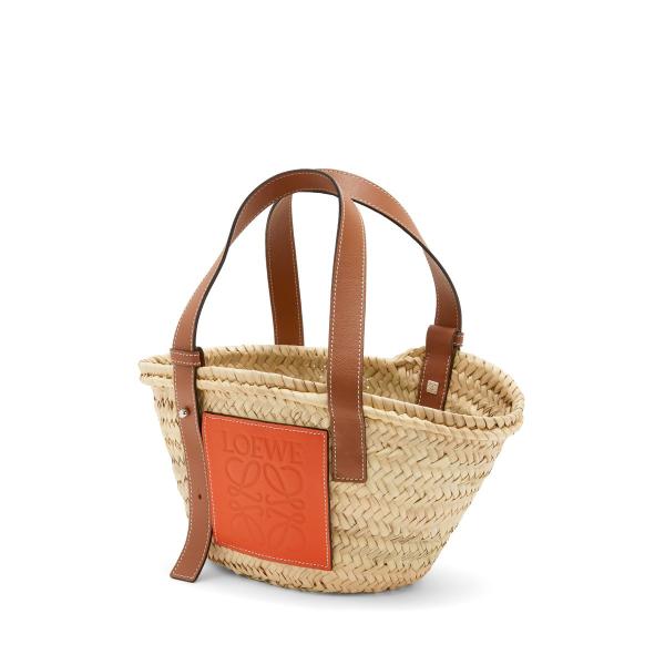 【LOVE。】LOEWE かごバッグ オレンジ/スモール美品 新品 ロエベ かごバッグ バスケット オレンジ マドリード本店