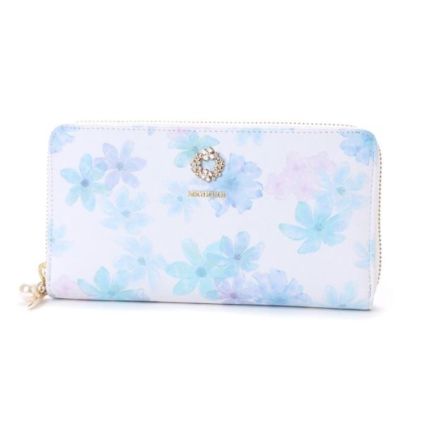 新品 ミッシュマッシュ 長財布 完売品 水彩花柄 パフィー