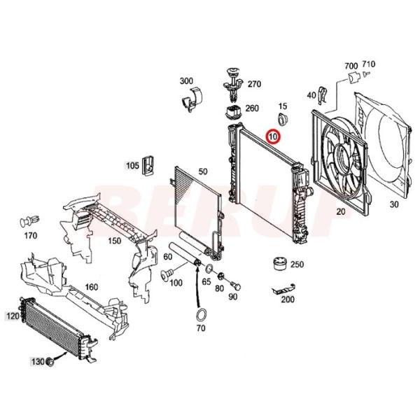 Mercedes-Benz ベンツ/ ラジエーターBEHR HELLA製純正OEM / CLSクラス