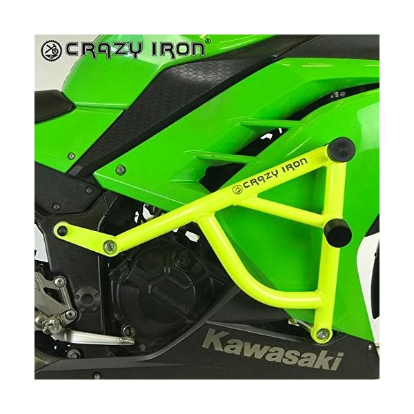 エンジンガード NINJA 300 ニンジャ 2013-2016 クラッシュバー スライダー カワサキ engine guard CRAZY IRON  [輸入代行/メーカー直送] /【Buyee】