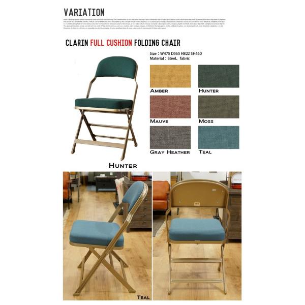 Clarin full store cushion folding chair