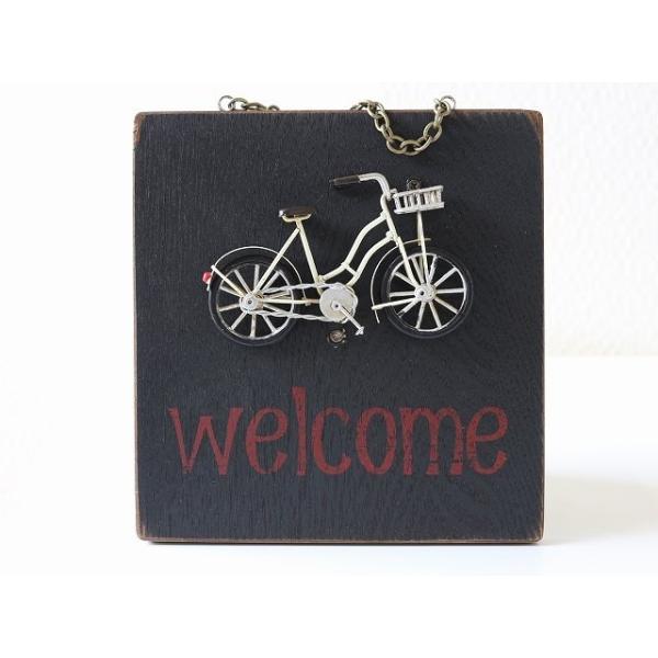 ウェルカムボード 玄関 自転車 welcome プレート ウェルカム 看板