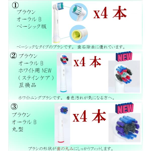 互換品 for ブラウン オーラルB 電動歯ブラシ 互換 替え ブラシ