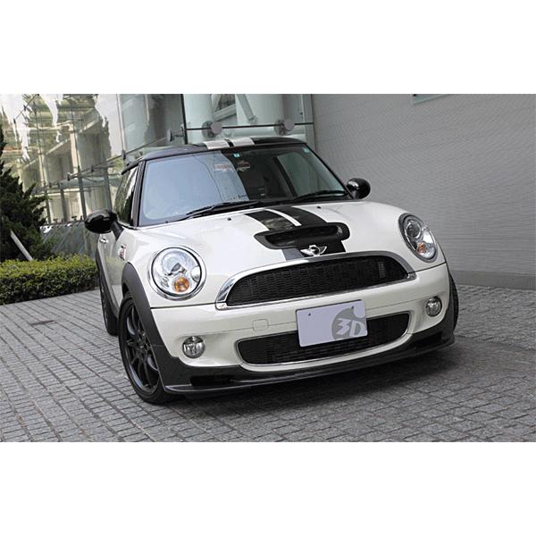 ミニR55.R56フロントリップスポイラー 3D Design MINI R55/R56 Cooper S フロントリップスポイラー カーボン