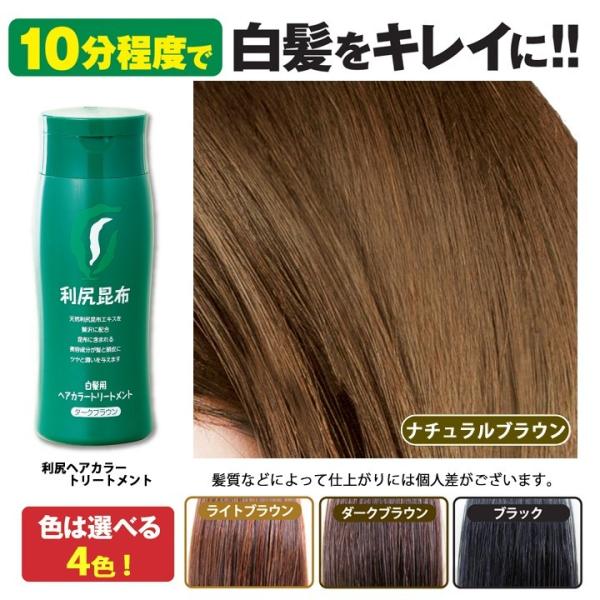 利尻ヘアカラートリートメント＆利尻カラーシャンプーセット【毛染め