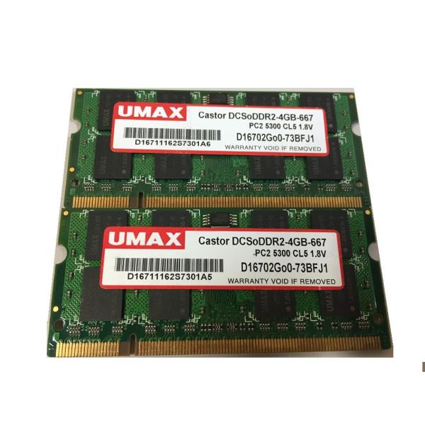 ノートPC用メモリ メーカー混在 PC2-5300S DDR2 667 2GB 2枚組 計 4GB