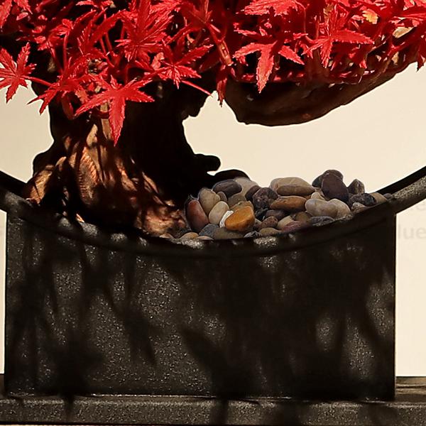 サマーセール35%オフ カエデの葉飾り人工植物盆栽 紅葉 人工樹木 人工観葉植物 フェイクグリーン フェイク盆栽 インテリア 装飾 居間/玄関花飾り  禅風 縁起物