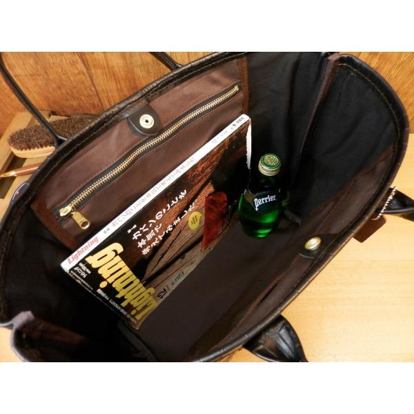 国産レザーPROTO LEATHERS ブラック トートバッグ Proto Leathers/クロコ型押レザー×特大スカル トートバッグ 黒