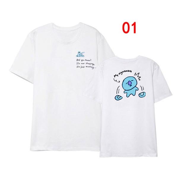 新品 BTS(防弾少年団) BT21 Tシャツ KPOP 半袖 打歌服 応援服 グッズ