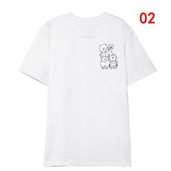 新品 BTS(防弾少年団) BT21 Tシャツ KPOP 半袖 打歌服 応援服 グッズ