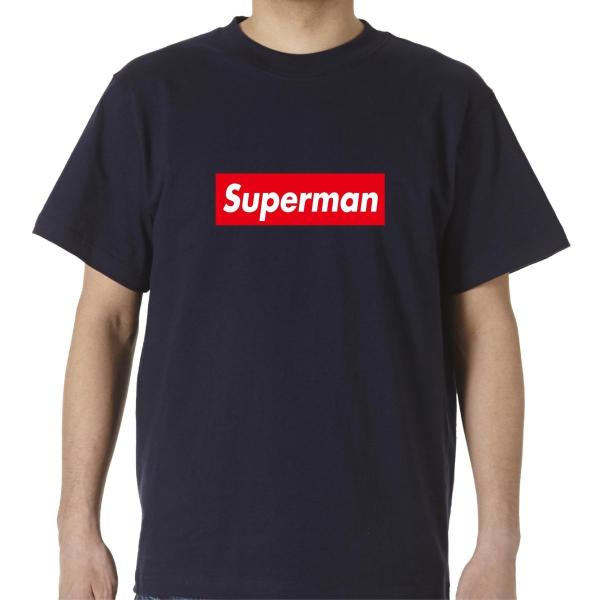 シュプリーム 好き必見 ストリート大人気Tシャツ Superman パロディ