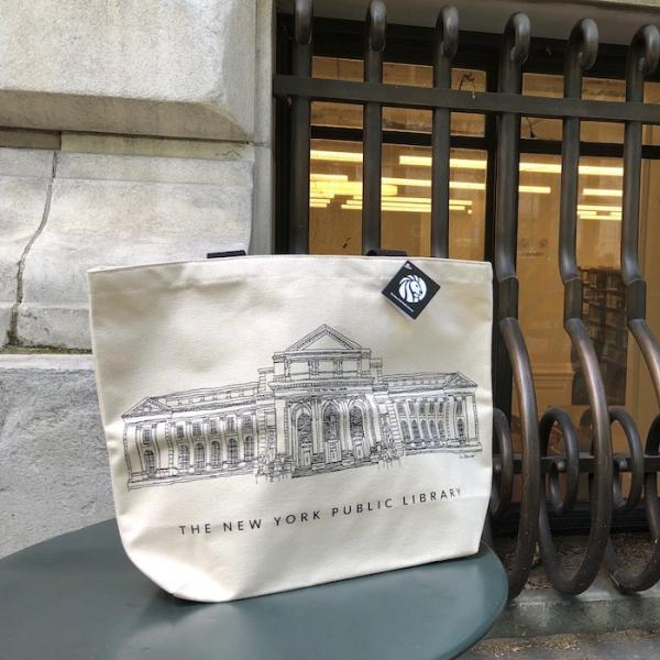 ニューヨーク公立図書館 キャンバストートバッグ New York